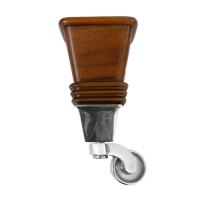 Front Antique/Chrome - Back Matching Wood